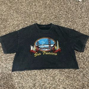 brandy melville cropped tee